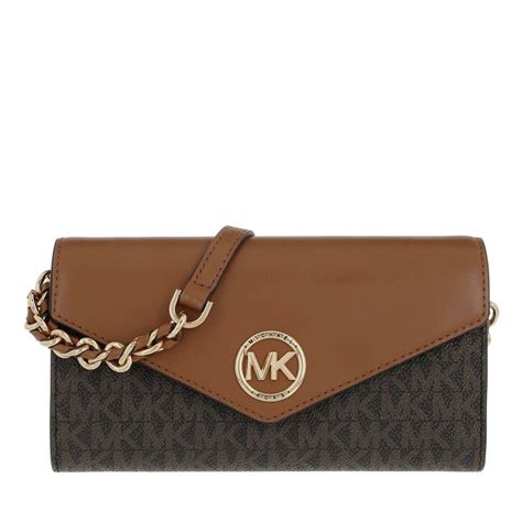 michael kors carmen large chain wallet|michael kors wallet.